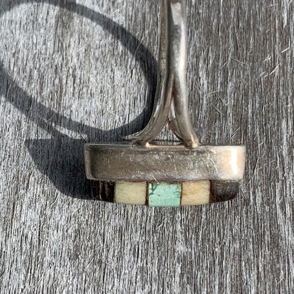 Native American | Multiple Stone and Sterling Ring - Picture 8 of 11